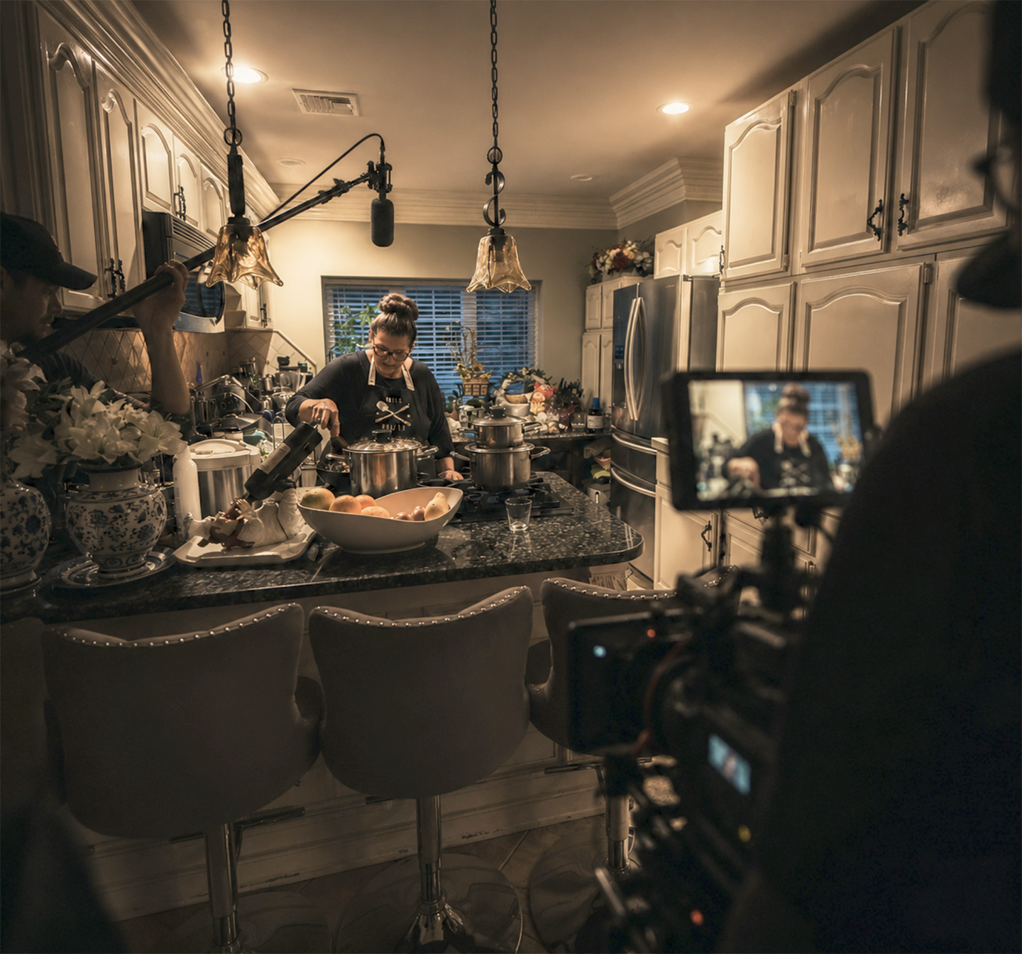 Filming setup angle one